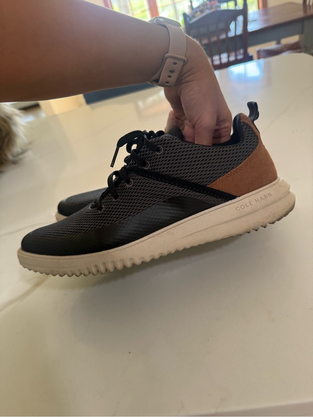 Cole Haan Men's Black, Gray and Brown Lightweight Trainer